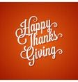 thanksgiving day vintage lettering background vector image