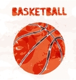 basketball ball isolated on a white background vector image