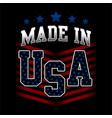 made in usa american united states america vector image