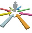 arrow cursors vector image