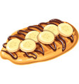 croffle croissant waffle korean pastry vector image vector image