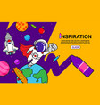 inspiration back to school creativity space vector image vector image