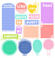 bullet journal hand drawn elements vector image