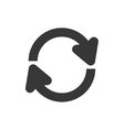 arrow circle icon direction design vector image