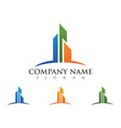 real estate property and construction logo design vector image