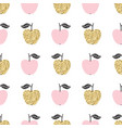 seamless pattern with apples scandinavian design vector image vector image