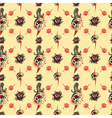 tattoo seamless pattern vector image