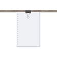 concept rope with blank on white vector image
