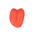 human tongue in front the is like a sense vector image