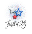 fourth of july celebration banner greeting card vector image