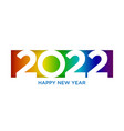 happy new year 2022 horizontal banner brochure vector image