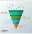 modern infographic template vector image