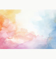 pastel coloured watercolour background vector image
