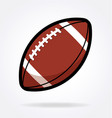 american football gridiron icon vector image vector image