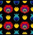 polish folk tile pattern with traditional seamless vector image vector image