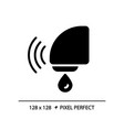 automatic sensor faucet pixel perfect black glyph vector image