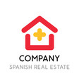 logo for real estate company selling and making vector image vector image