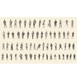 people sketch hand drawing vector image vector image