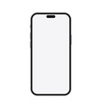 realistic new trendy version of phone mockup vector image