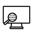 data analysing icon vector image