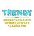 decorative vintage retro typeface font vector image