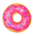 donut icon round sweet colorful pastry doughnut vector image vector image
