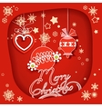 christmas decorations vector image