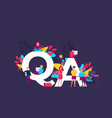 qa engeeniring concept with keywords letters vector image