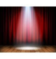 theater stage with wooden floor vector image