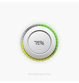 clean round progress bar vector image