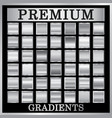 silver gradient backgrounds set design vector image vector image