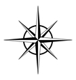 compass rose vector image
