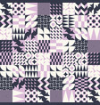 geometric tiles linear seamless pattern vector image