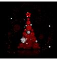 christmas tree beautiful vector image