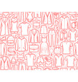 fashion background seamless clothes pattern vector image