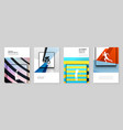 a4 brochure layout covers templates for flyer vector image