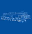electric car charging station with cars and truck vector image