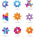 abstract icons and logos vector image
