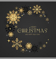 elegant christmas background with gold shining vector image