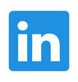 linkedin logo icon image vector image