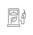 biofuel station related linear icon vector image