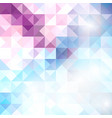 blue grid mosaic background creative design vector image