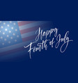 fourth of july celebration banner greeting card vector image