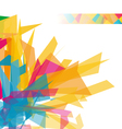 abstract geometric shapes background vector image