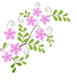 floral design element for page decoration vector image
