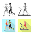 isolated object sport and winner sign set vector image vector image