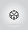 bicycle sprocket isolated icon vector image