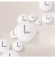 clock web icon button vector image