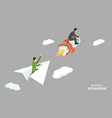3d isometric flat conceptual vector image