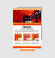 minimalist flyer template vector image